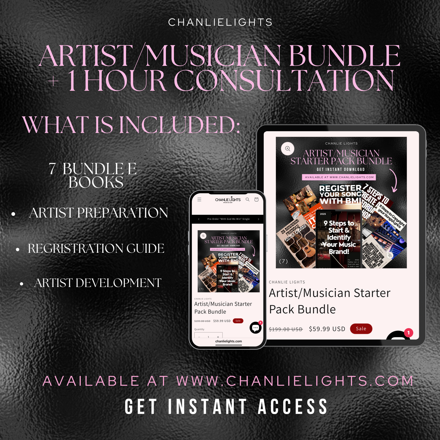 Artist/Musician Starter Pack 7 E-Books Bundled + 1Hr Consultation