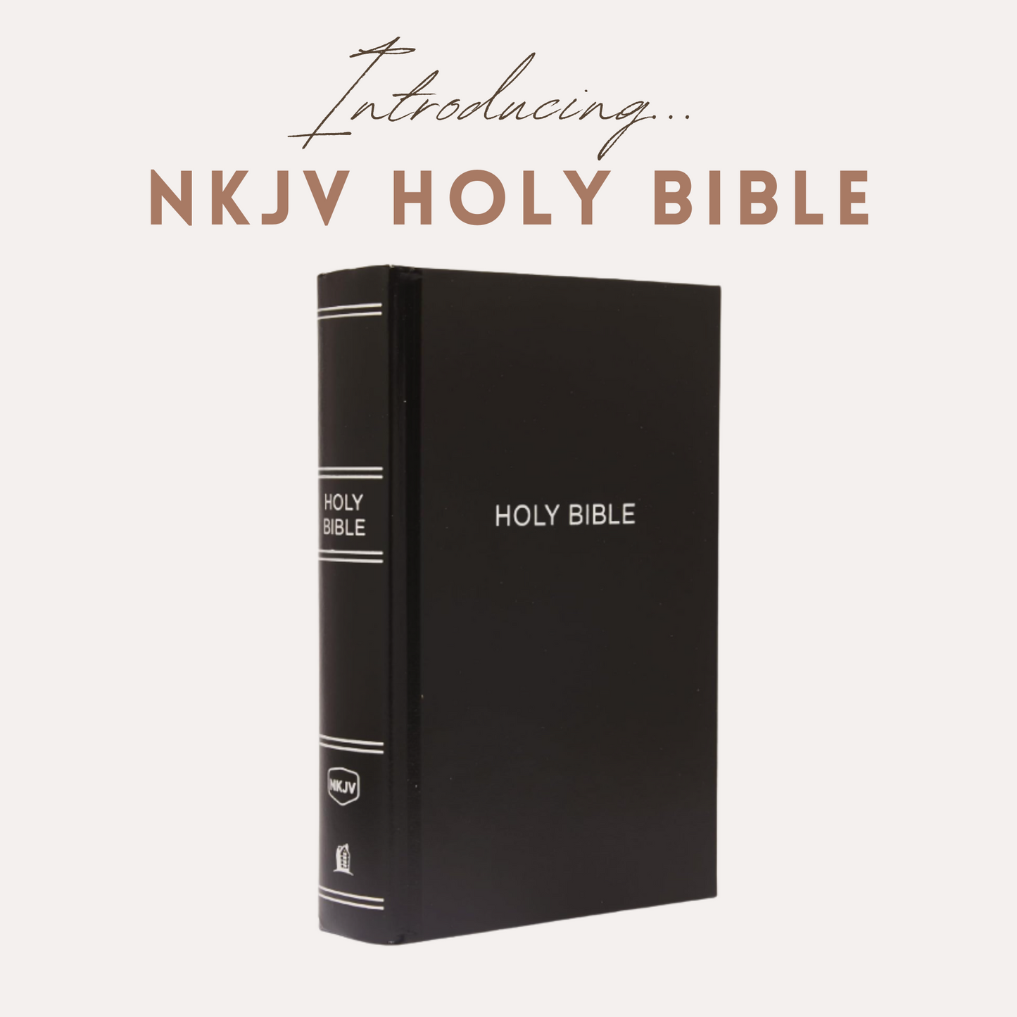 NKJV Holy Bible – Large Print, Black Hardcover (With Tabs Inserted)