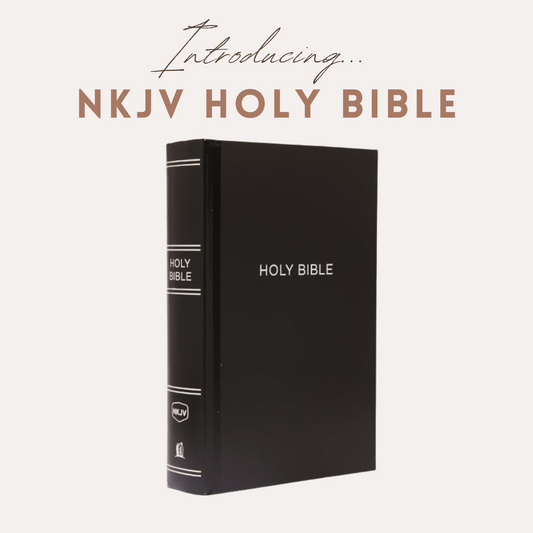 NKJV Holy Bible – Large Print, Black Hardcover (With Tabs Inserted)