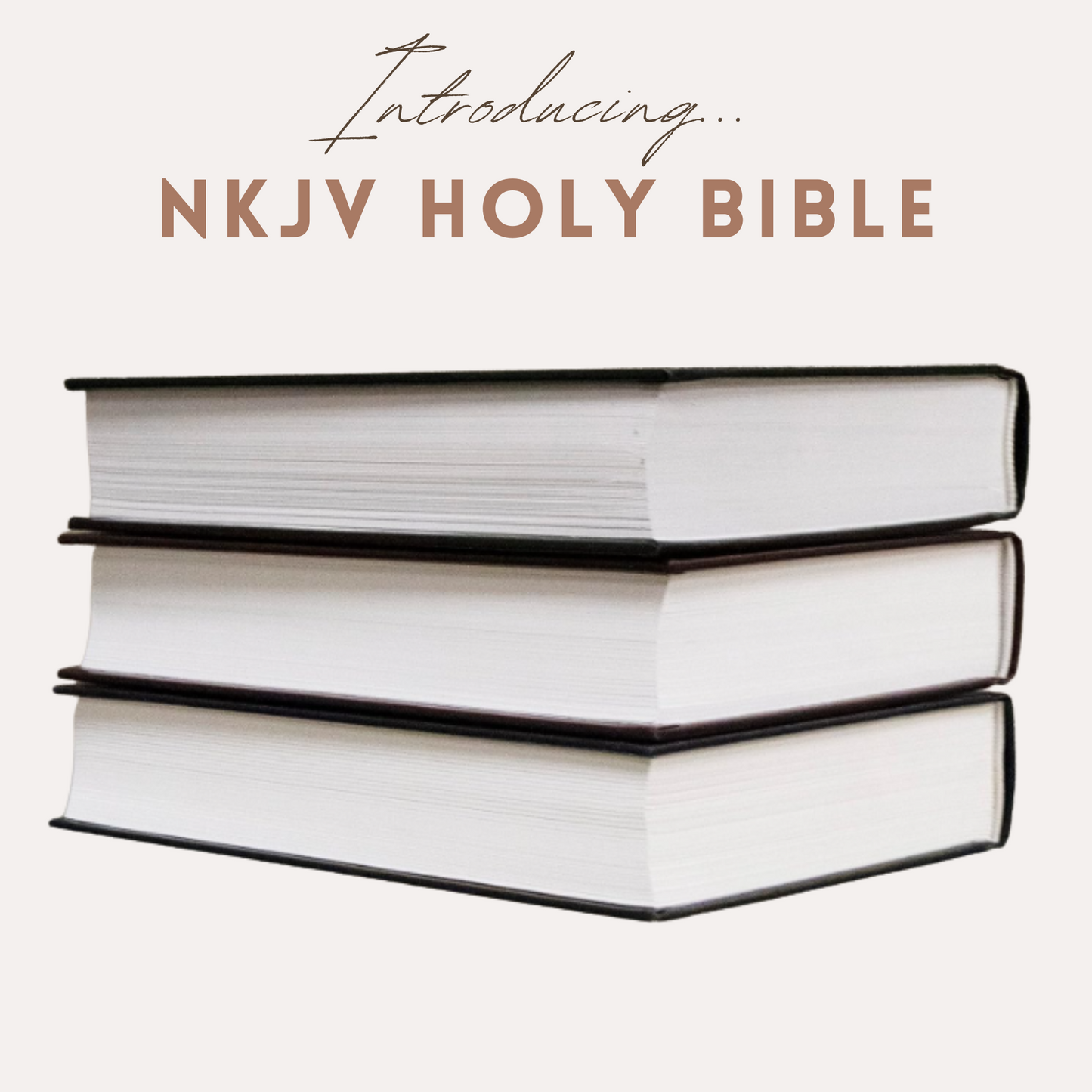 NKJV Holy Bible – Large Print, Black Hardcover (With Tabs Inserted)