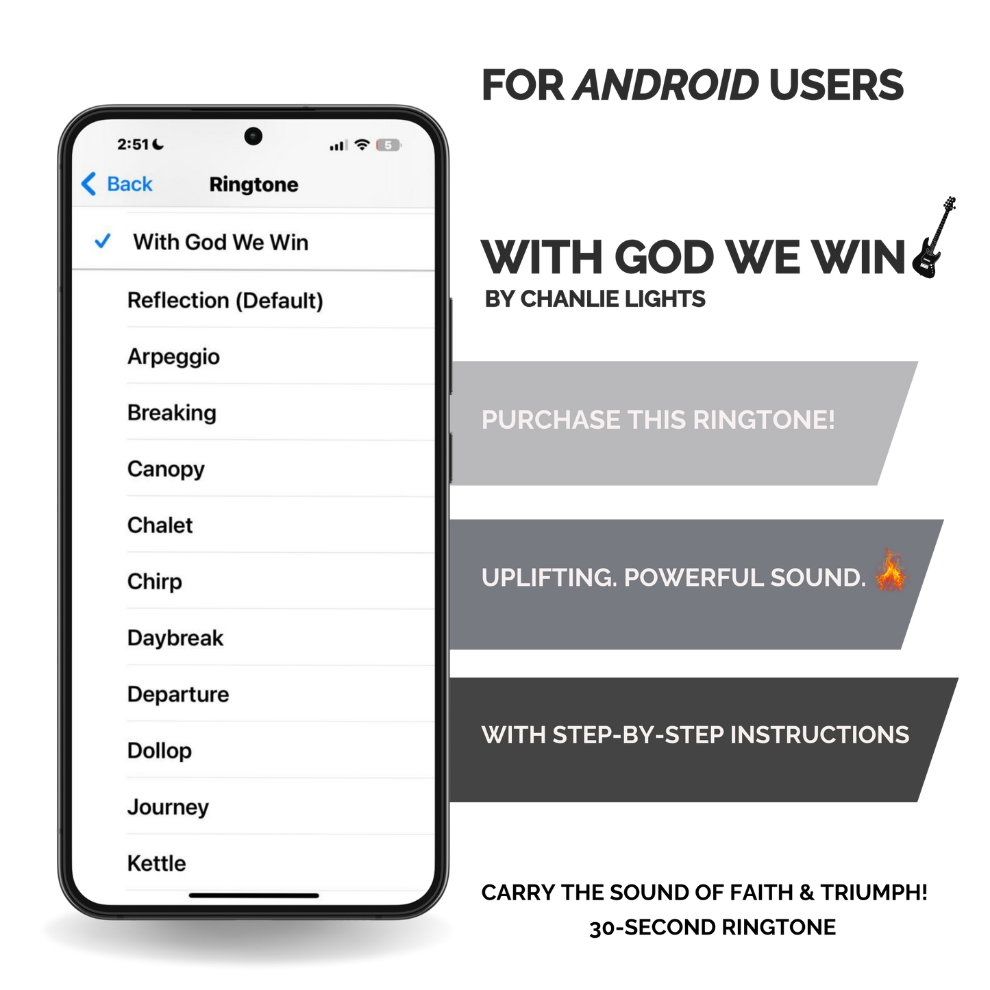WITH GOD WE WIN – Instrumental Ringtone (For Android Users)