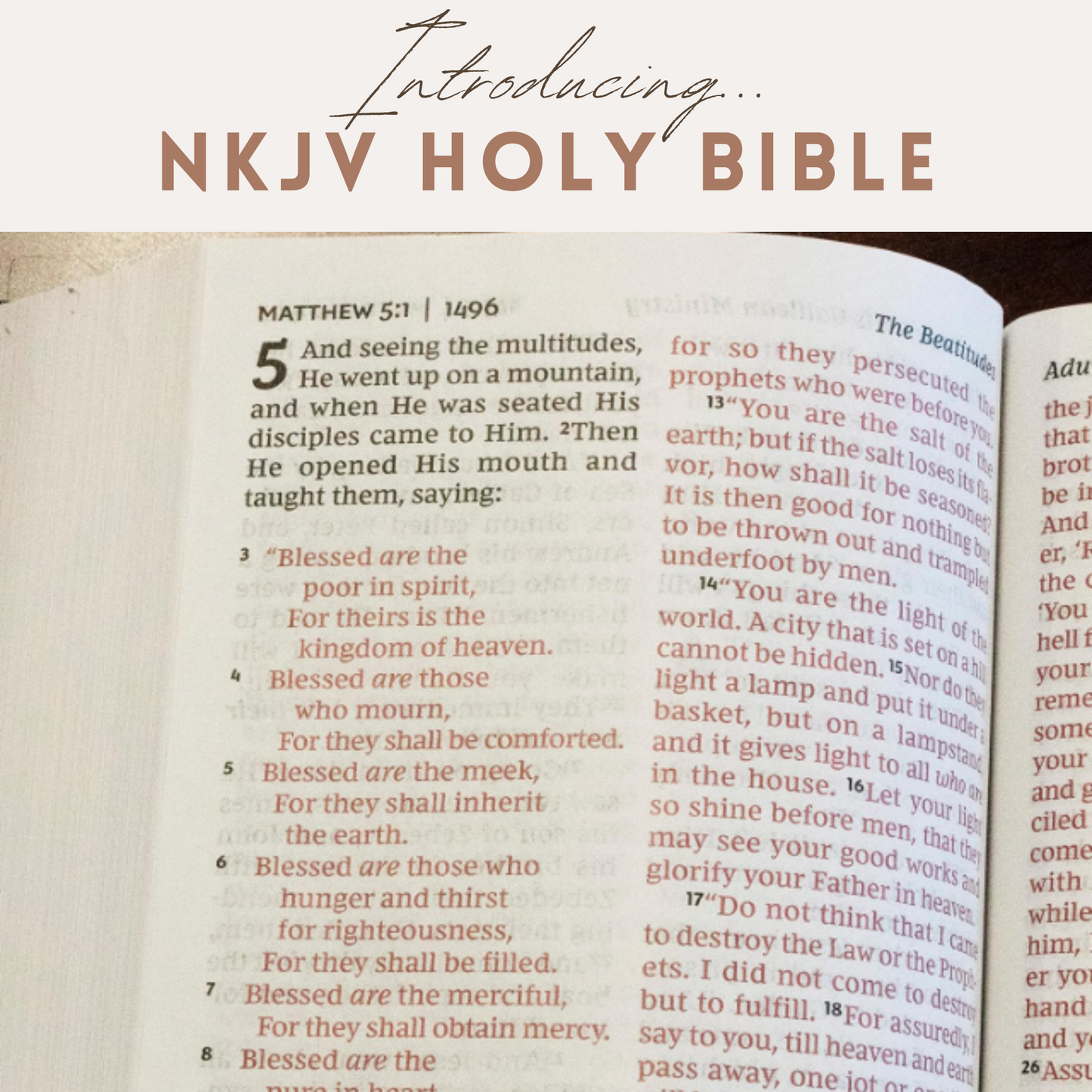 NKJV Holy Bible – Large Print, Black Hardcover (With Tabs Inserted)