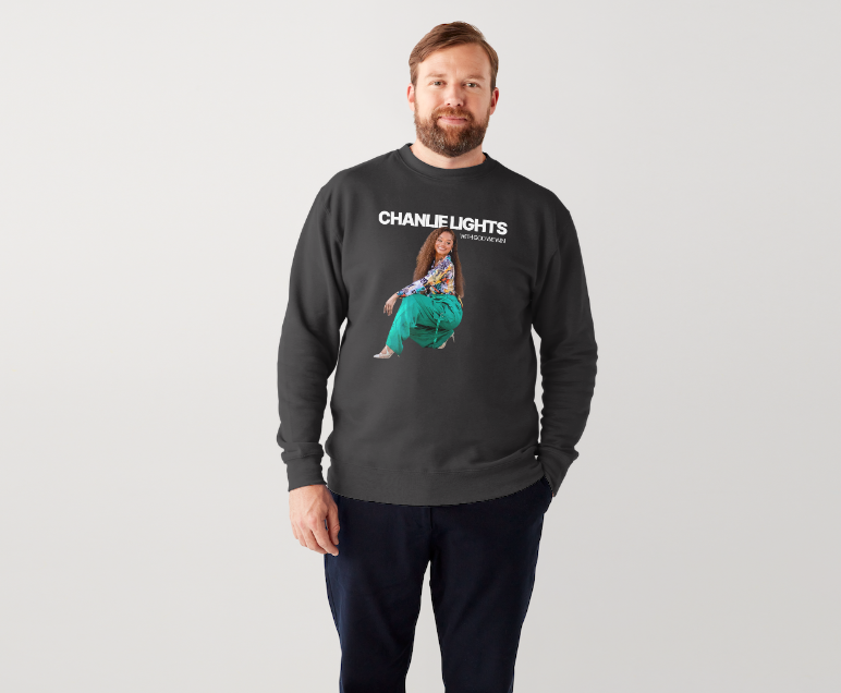 WGWW CHANLIE LIGHTS SWEATSHIRT – Black (Adults)