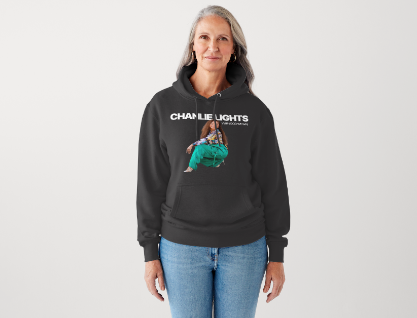 WGWW CHANLIE LIGHTS HOODIE – BLACK (Adults UNISEX)