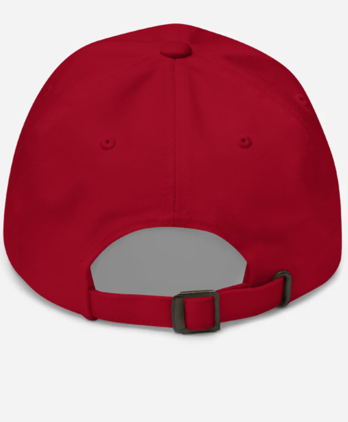 WITH GOD WE WIN VICTORY RED HAT (WHITE TEXT)