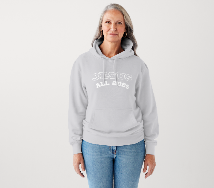 JESUS ALL 2025 HOODIE – GRAY (Adults UNISEX)