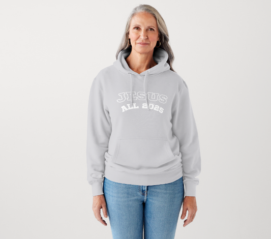 JESUS ALL 2025 HOODIE – GRAY (Adults UNISEX)