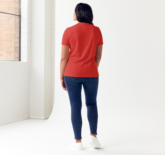 WITH GOD WE WIN TEE – Red (Adults)