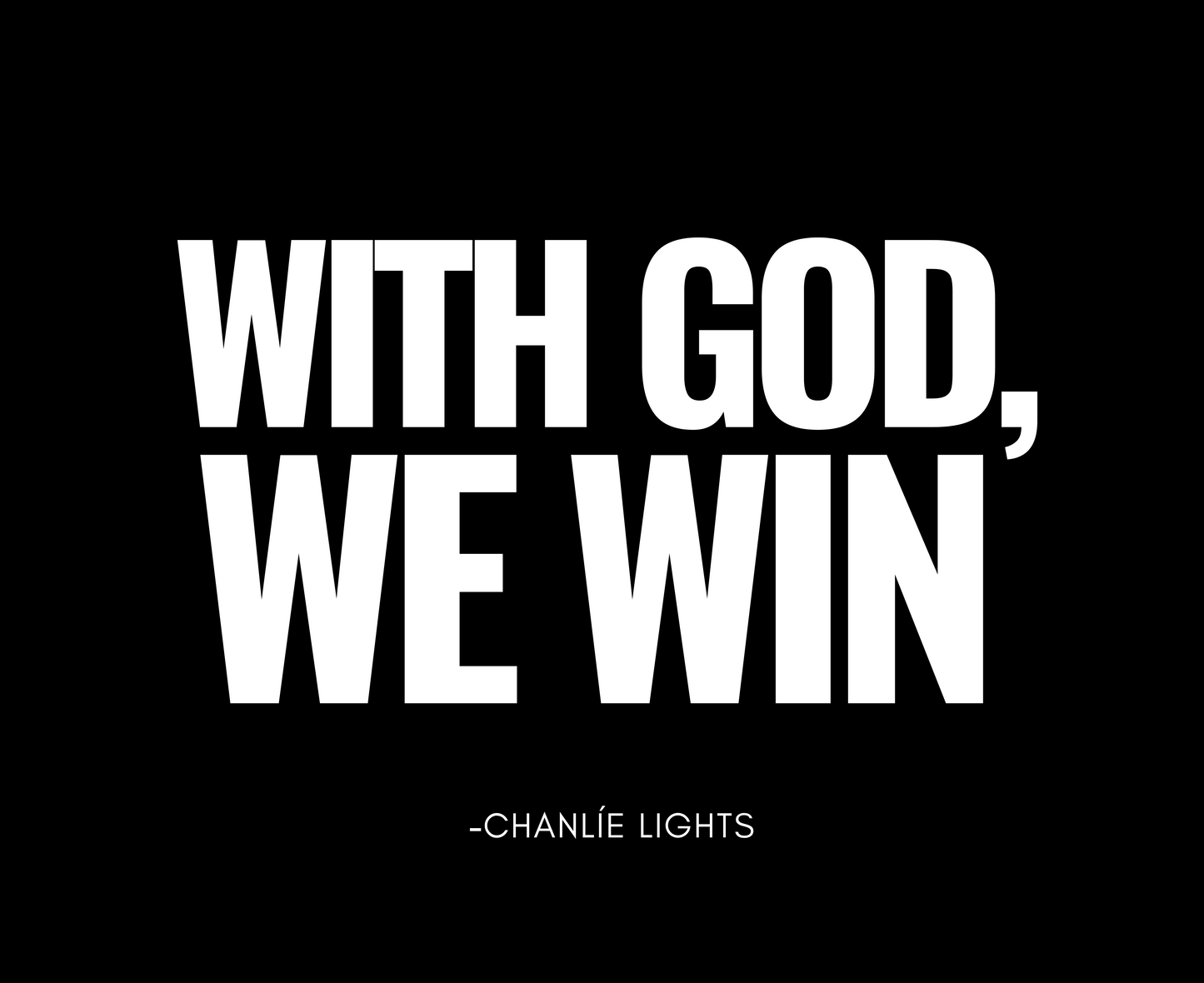 WITH GOD WE WIN STICKERS - 12 Pack